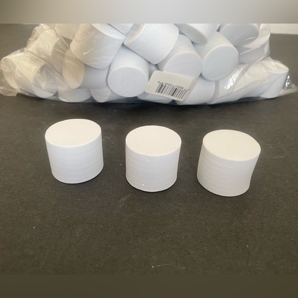 Darice Foamies Foam Shapes Fake Faux Marshmallows larger size lot of 95 - Picture 2 of 9